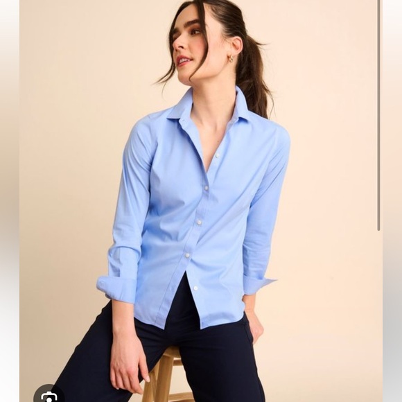 NWT Untuckit Volnay Light Flannel Blue Plaid Regular Fit Shirt Multiple Sizes - Picture 8 of 10